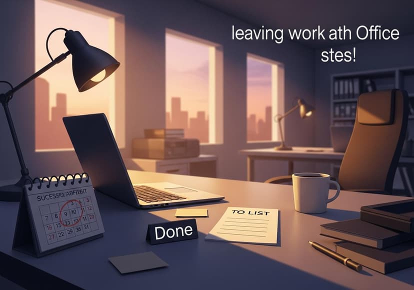 Advice For Leaving Work At The Office