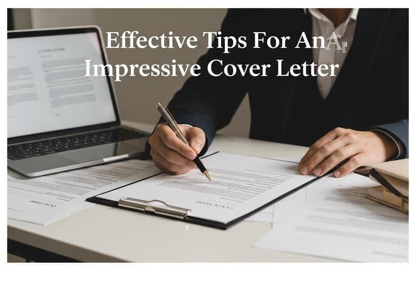 Effective Tips For An Impressive Cover Letter