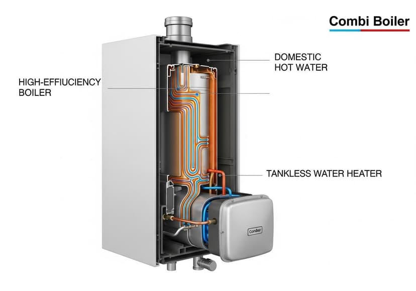 Boiler And Water Heater Combination Units