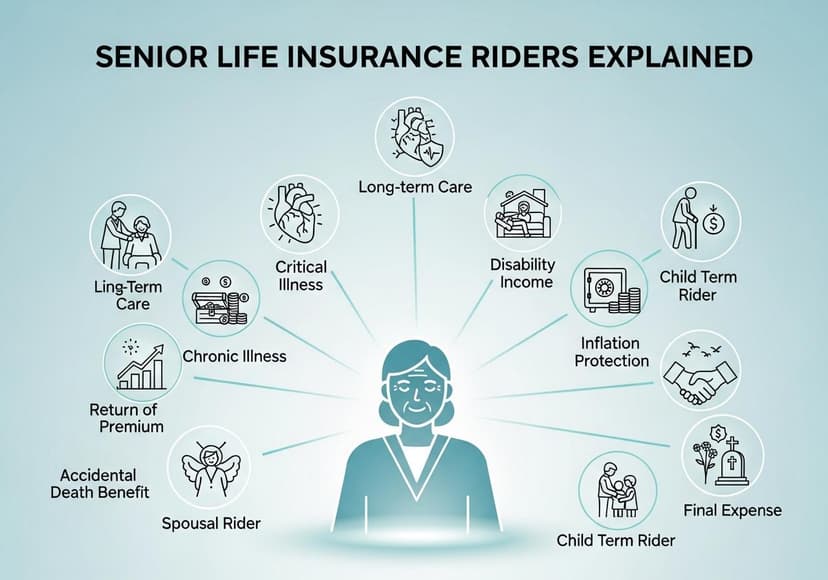 Senior Life Insurance Riders Explained