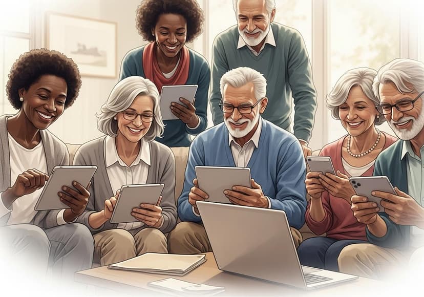 Staying Connected Online As Seniors