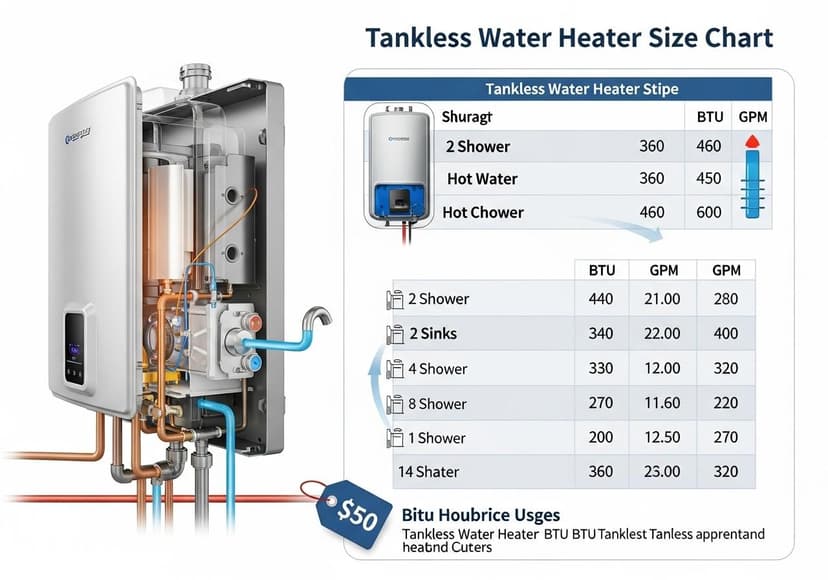 Tankless Water Heater Sizing Guide
